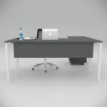 Ear Desk Anthracite (with Peison Shelf)